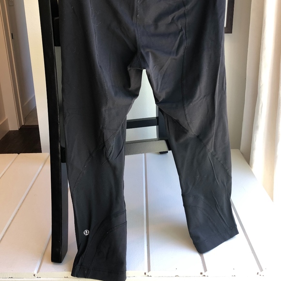 Lululemon Run Inspire Crop Leggings (Size 6) Black - Picture 1 of 2